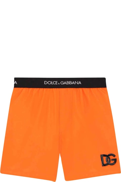 Boy Orange Swimsuit