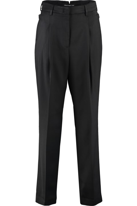 Department Five Chap High-waist Wide-leg Trousers - NERO
