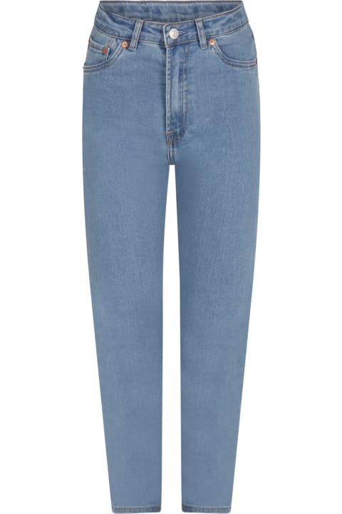 Light-blue ''ribcage'' Jeans For Girl