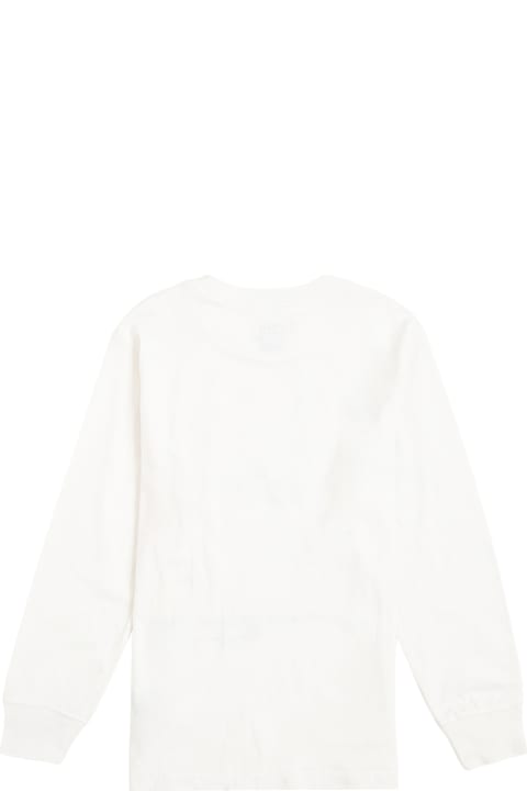 Polo Ralph Lauren Long-sleeved Cotton T-shirt With Logo Print - Black