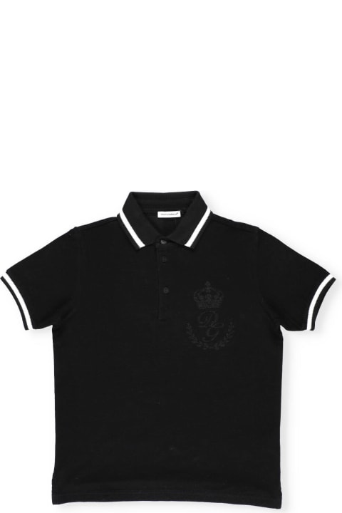 Cotton Polo With Embroideries