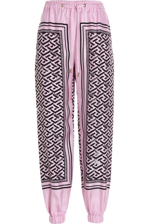 Versace 'monogram Foulard' Pants - Jacaranda