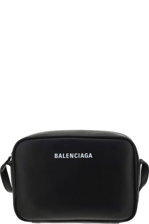 Balenciaga Everyday Shoulder Bag - Black/white/black