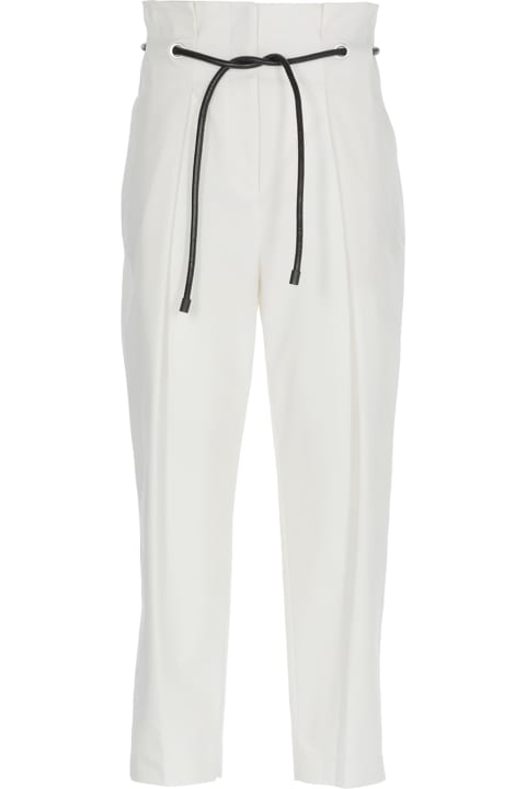 3.1 Phillip Lim Trousers With Origami Folds - White