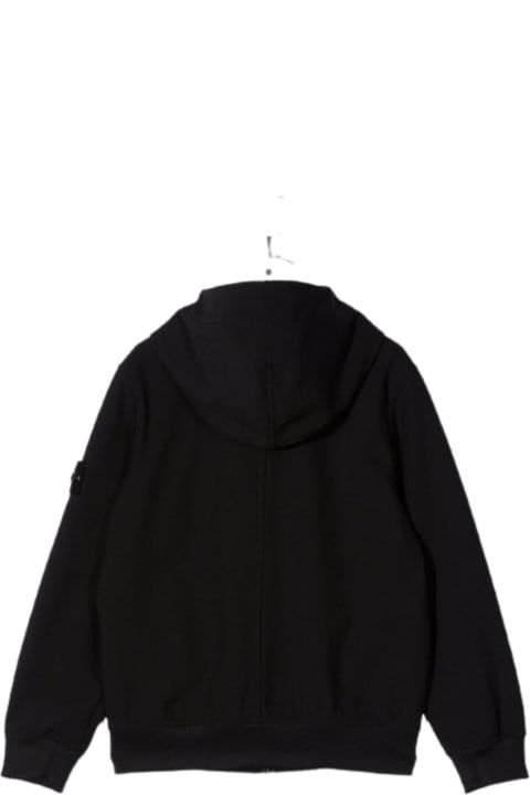 Black Technical Jersey Full Zip Hoodie