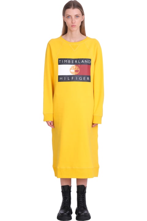 Sweatshirt In Yellow Cotton