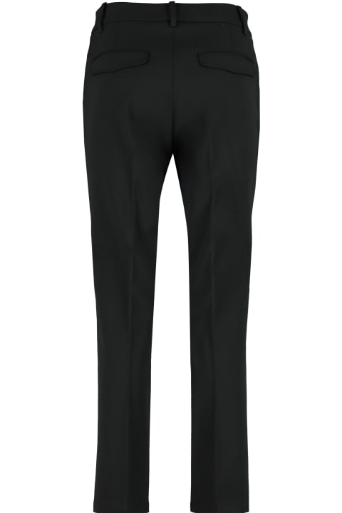 Department Five Jet Flared Trousers - BLACK