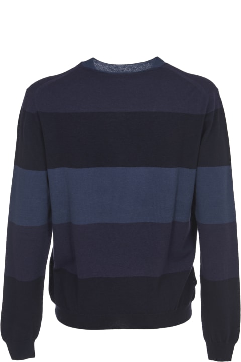 Fabrizio del Carlo Blue Stripes Sweater - Grey