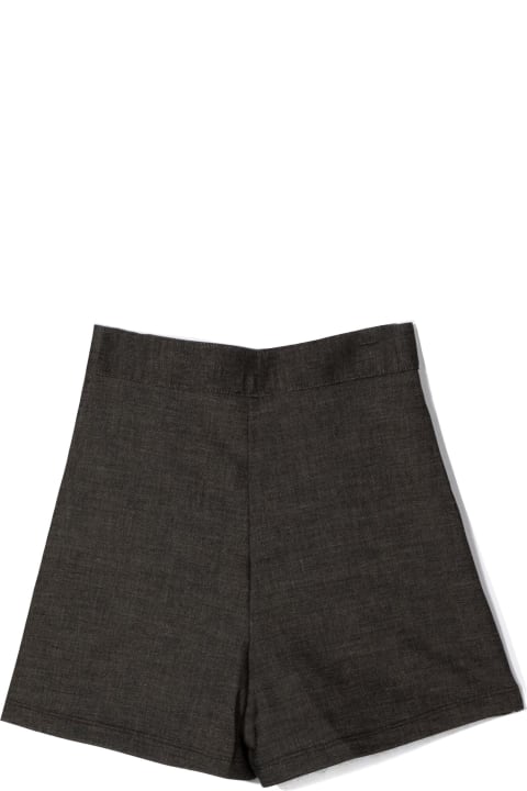 Grey Cotton-blend Skirt