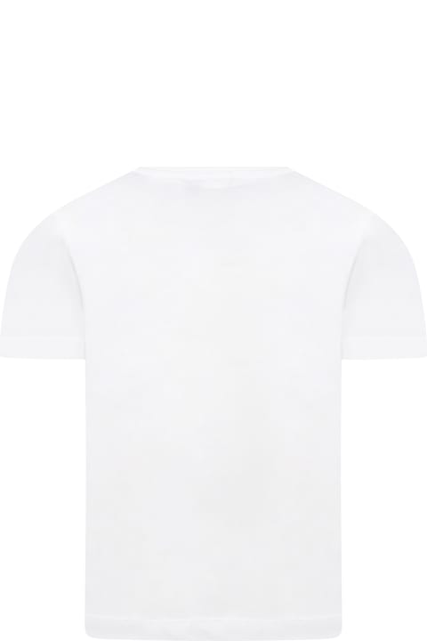 Stella McCartney Kids White T-shirt For Kids With The Beatles - Multicolor