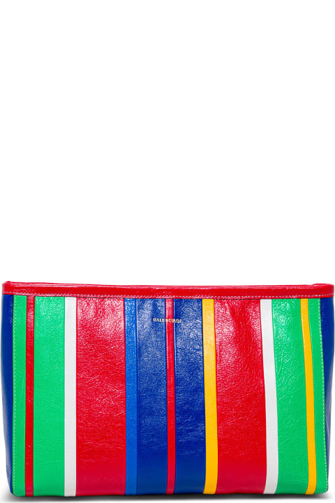 Barbes Multicolor Striped Leather Handbag