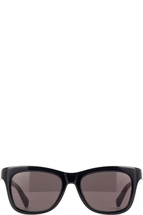 Balenciaga Eyewear Bb0151s Black Sunglasses - Green Green Grey