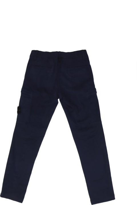 Stone Island Junior Cargo Pants Trousers - Blu