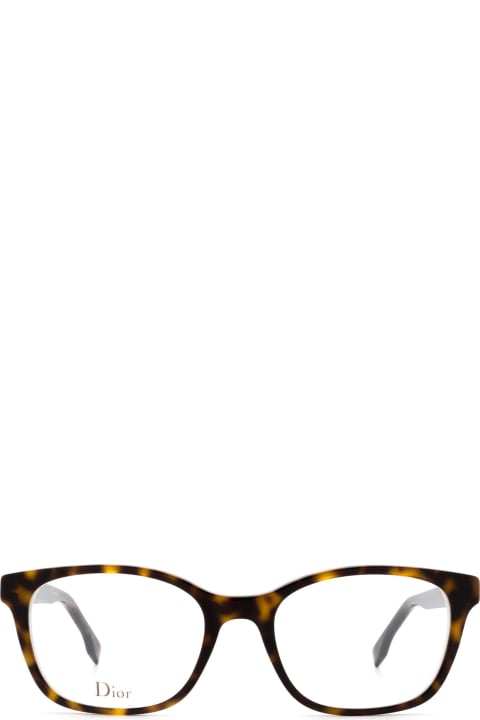 Dior Eyewear Dioretoile2 Dark Havana Glasses - J5G GOLD