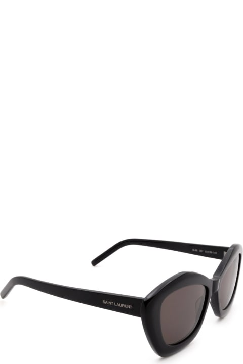Saint Laurent Eyewear Sl 68 Black Sunglasses - Black Black Smoke