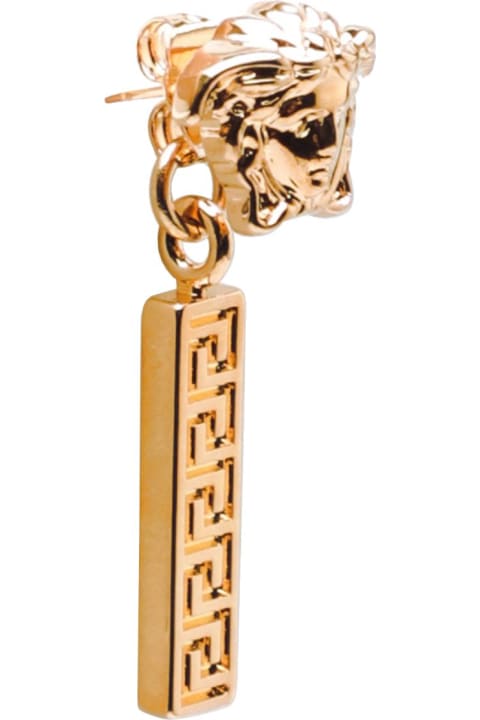 Versace Logo Earrings - Fuxia oro