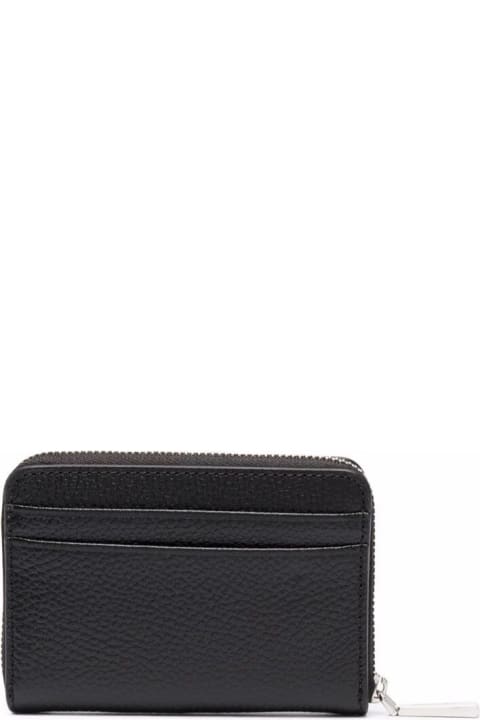 Jet Set Charm Sm Za Coin Card Case In Solid Mercer Pebble