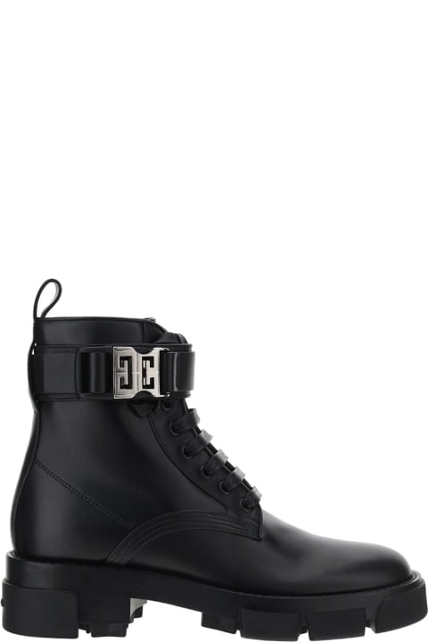 Givenchy Combat Boots - Black/pink