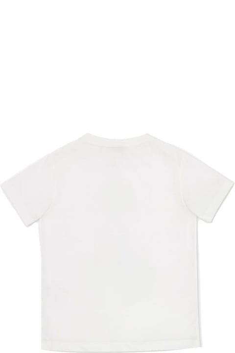 Fendi White Jersey Junior T-shirt - Nero