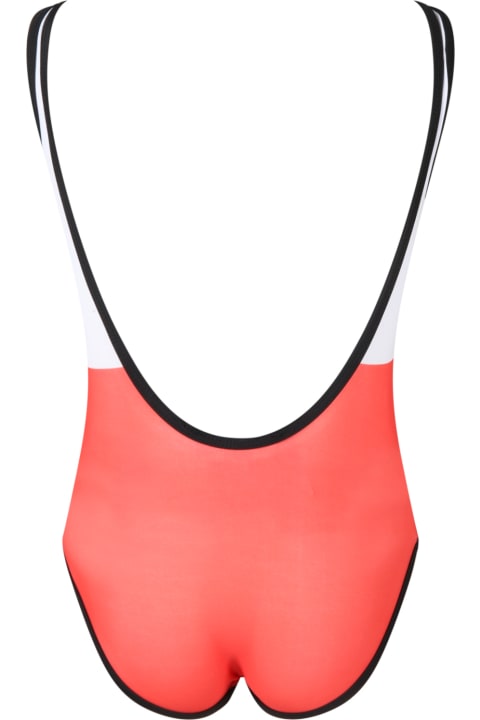 Multicolor Swimsuit For Girl With Logo