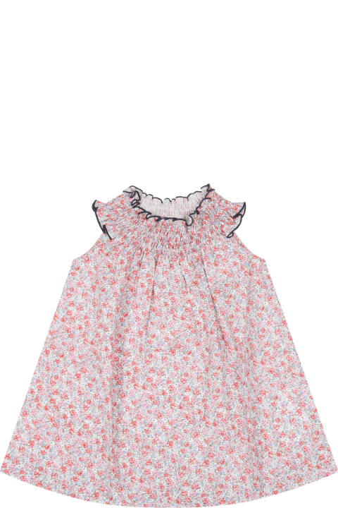Multicolor Dress For Baby Girl With Flowers
