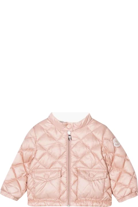 Binic Moncler Enfant Unisex Pink Quilted Jacket