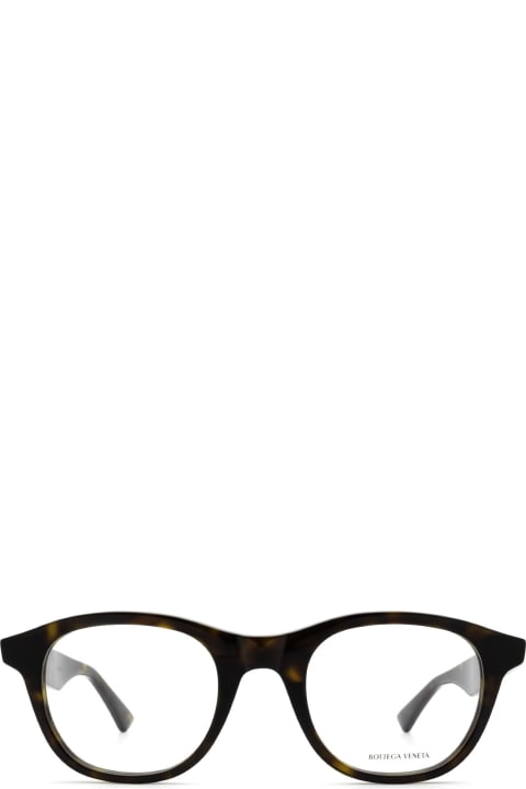Bottega Veneta Eyewear Bv1130o Havana Glasses - Black Black Grey