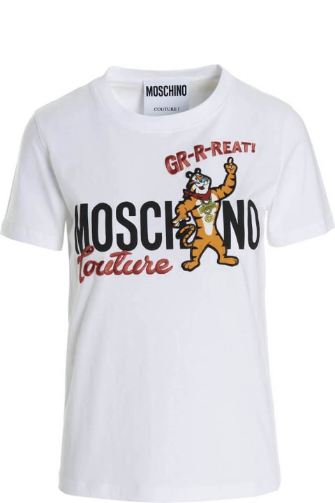 Moschino 'year Of The Tiger' T-shirt - Fantasia Oro Lucido