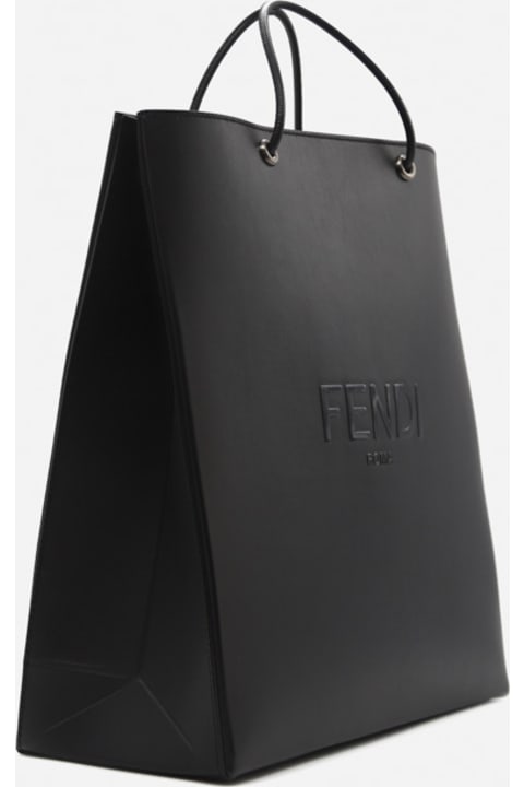 Fendi Pack Medium Shopping Bag In Leather