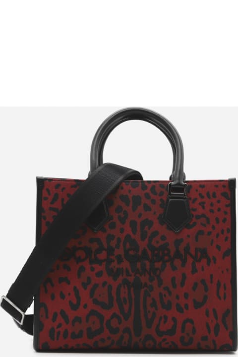 Leopard Print Cotton Bag