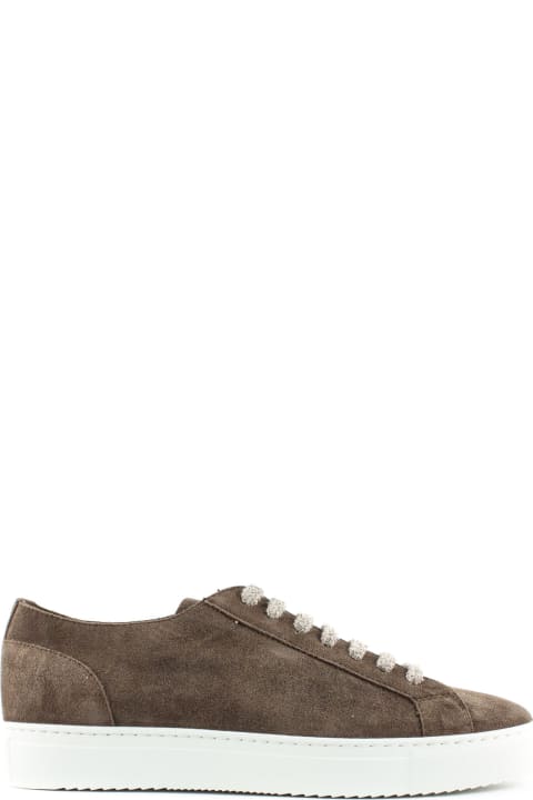 Doucal's Coffee Suede Sneakers - Military
