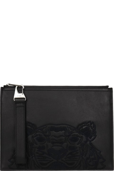 Clutch In Black Leather