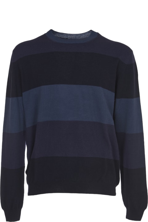 Fabrizio del Carlo Blue Stripes Sweater - Grey