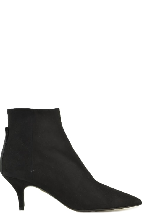 Black Suede Pointy Booties