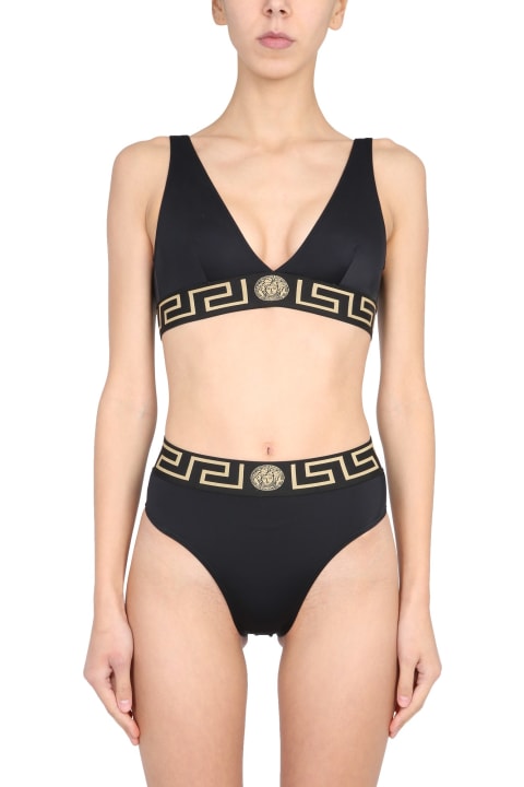 Versace Triangle Bikini - Nero oro