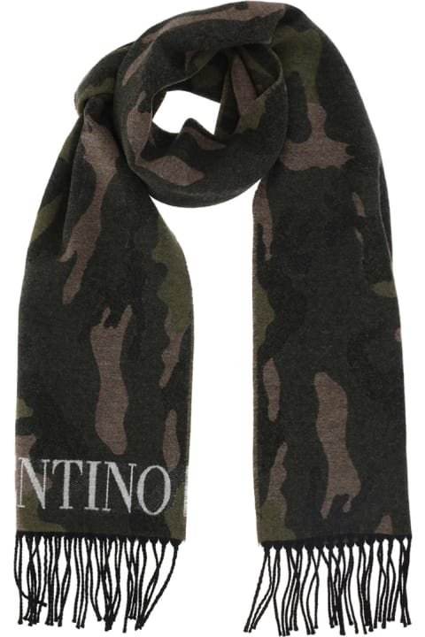 Valentino Garavani Camouflage Scarf - Nero