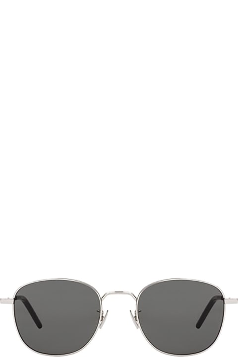 Saint Laurent Eyewear Sl 299 Silver Sunglasses - Black Black Smoke