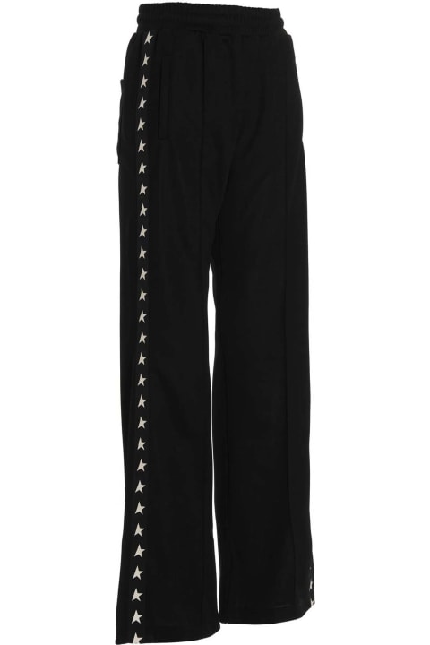 Golden Goose 'dorotea' Pants - White Ice Orchidp Ink Silver
