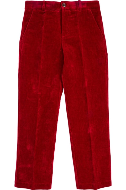 Bordeaux Velvet Trousers