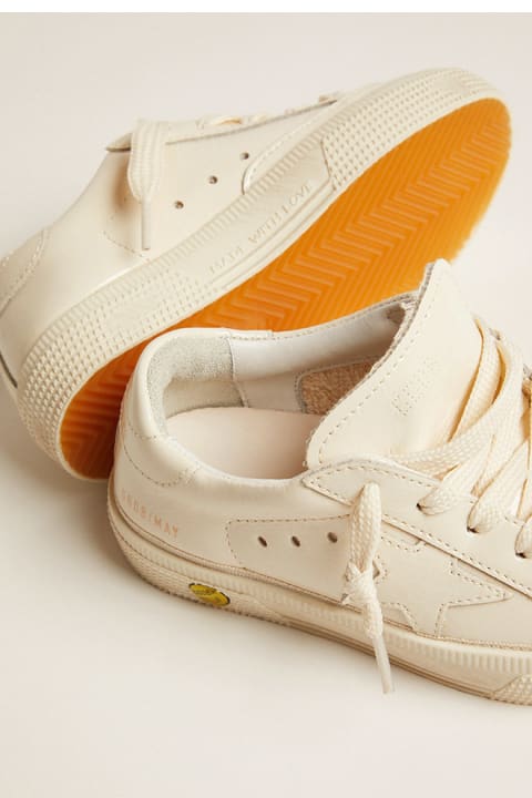Golden Goose Sneakers May - White Silver Rose Quartz