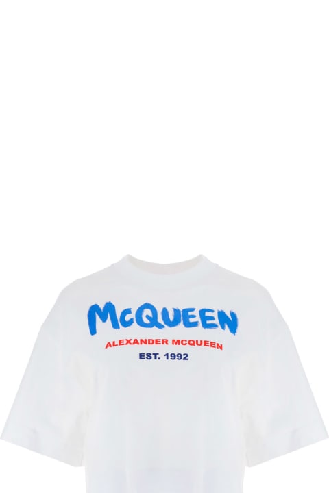 Alexander McQueen Alexander Mc Queen T-shirt - Washed denim