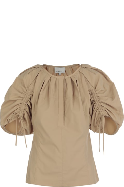 3.1 Phillip Lim Blouse With Drawstring - Blue