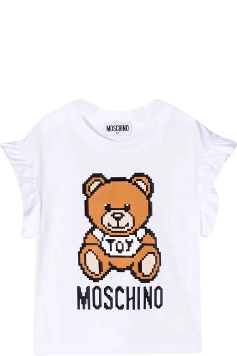 Moschino White T-shirt - Rosso