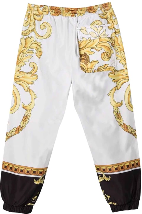 Young Versace Young Wide Trousers - Nero/oro/bianco