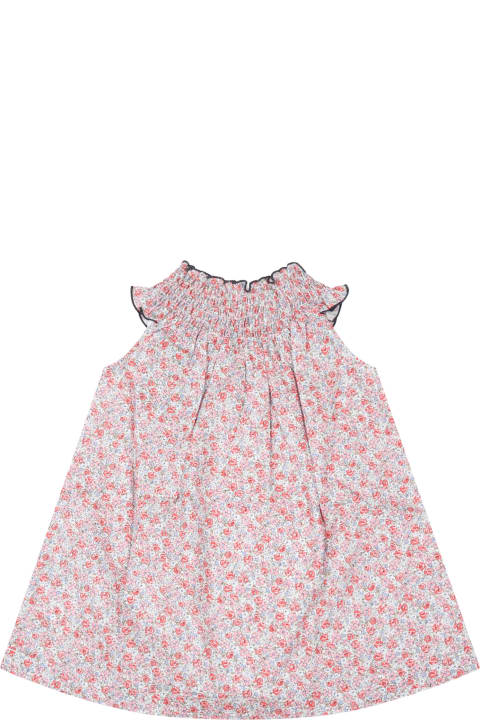 Multicolor Dress For Baby Girl With Flowers