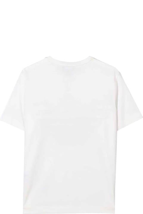 Emporio Armani White T-shirt - Blu
