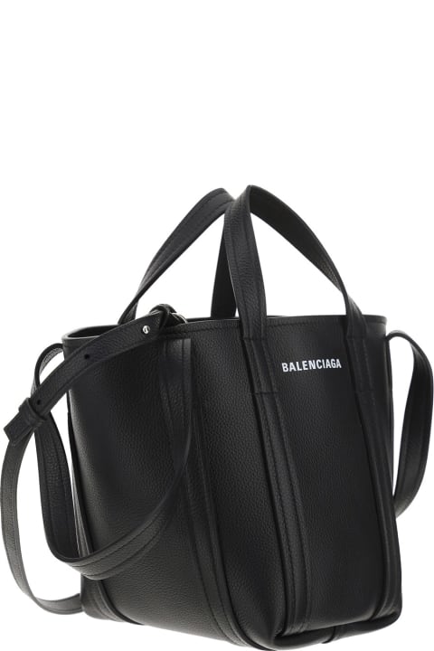 Balenciaga Everyday Handbag - Black/white/black