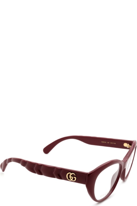 Gucci Eyewear Gg0812o Burgundy Glasses - Black Black Grey