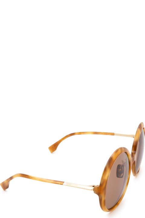 Fendi Eyewear Ff 0430/s Havana Honey Sunglasses - 2F7MD GOLD GREY