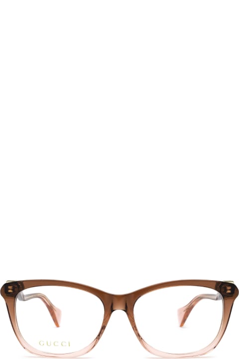 Gucci Eyewear Gg1012o Burgundy & Pink Glasses - Black Black Grey